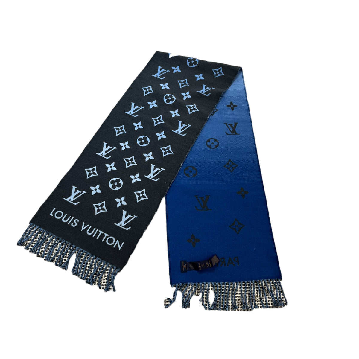 Women's All About Monogram Scarf Blue - Photo 1