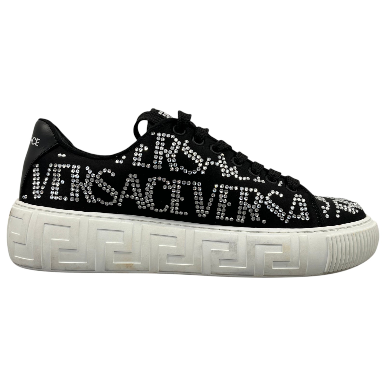 Women's Crystal Logo Low Trainers Black Size EU 39 / UK 6 - Photo 4