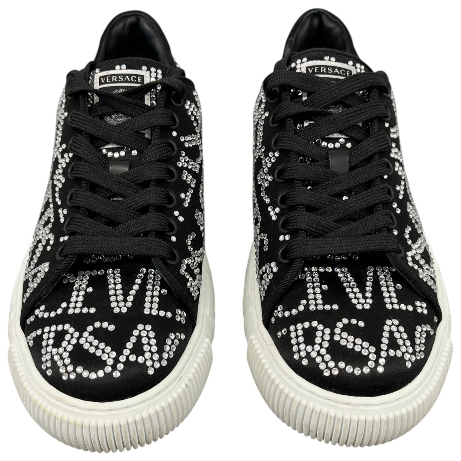 Women's Crystal Logo Low Trainers Black Size EU 39 / UK 6 - Photo 6