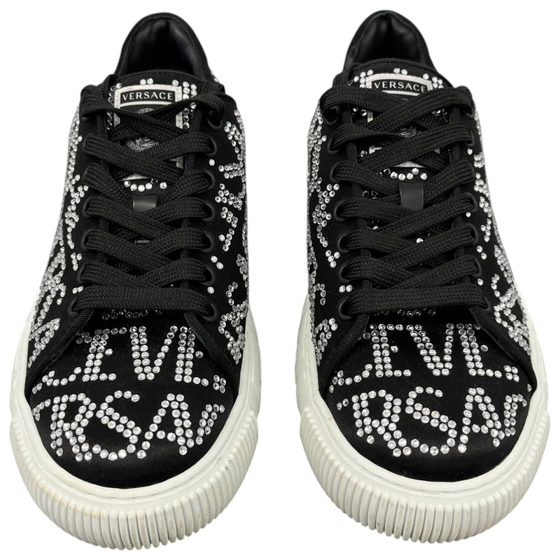 Women's Crystal Logo Low Trainers Black Size EU 39 / UK 6