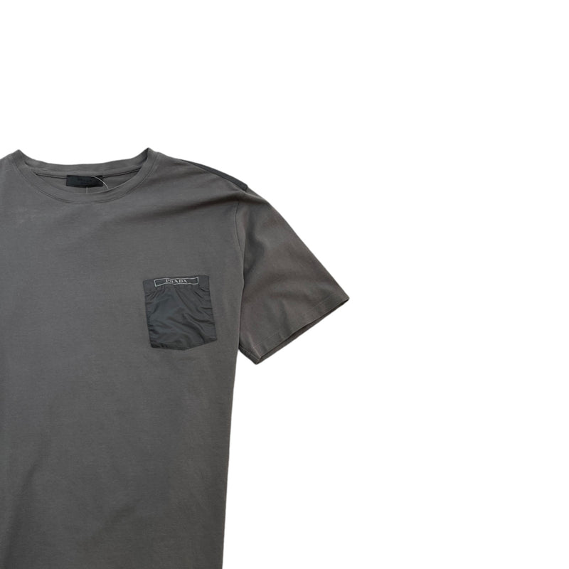 Men's Pocket Logo T-Shirt Charcoal Size XXL