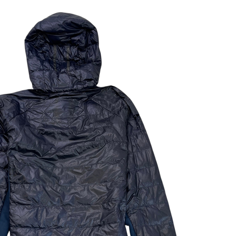 Men's Hybridge Lite Hoody Down Jacket Navy Size L