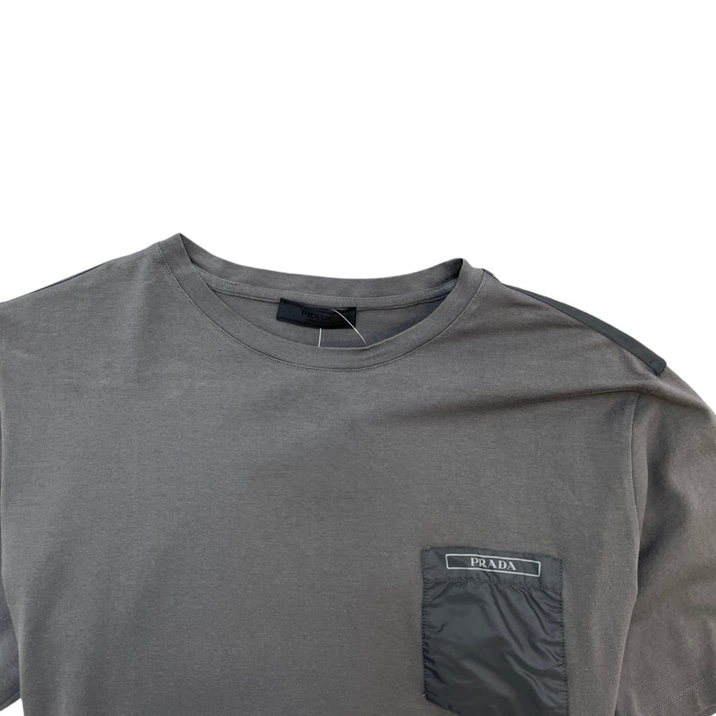 Men's Pocket Logo T-Shirt Charcoal Size XXL
