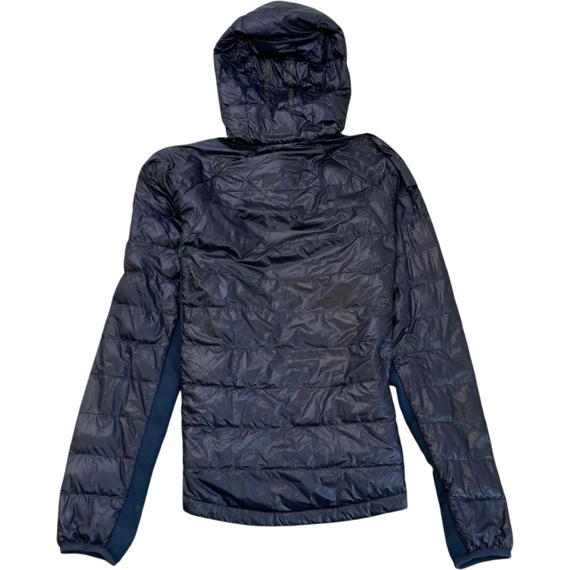 Men's Hybridge Lite Hoody Down Jacket Navy Size L