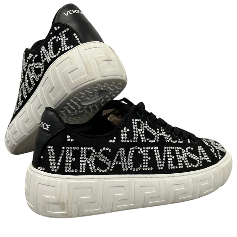 Women's Crystal Logo Low Trainers Black Size EU 39 / UK 6