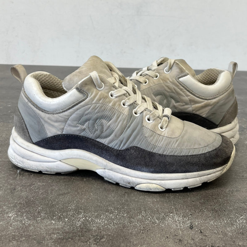 Women's CC Logo Low Trainers Grey Size UK 4 / EU 37
