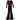 Women's Striped Stretch Sheer Jumpsuit Trousers Burgundy Size S