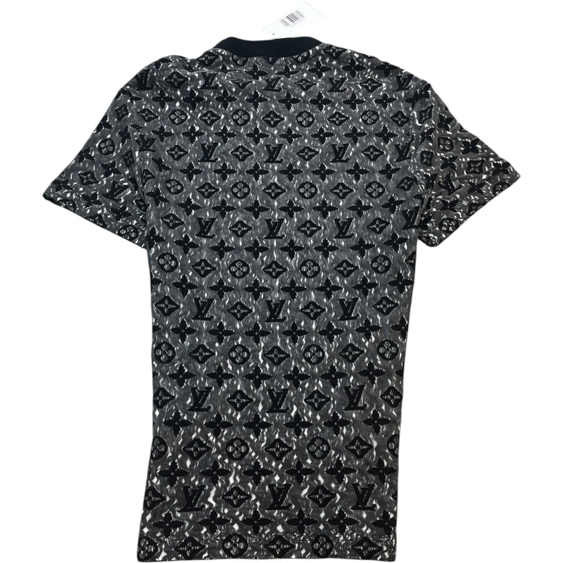Men's Monogram Mesh T-Shirt Charcoal Size S