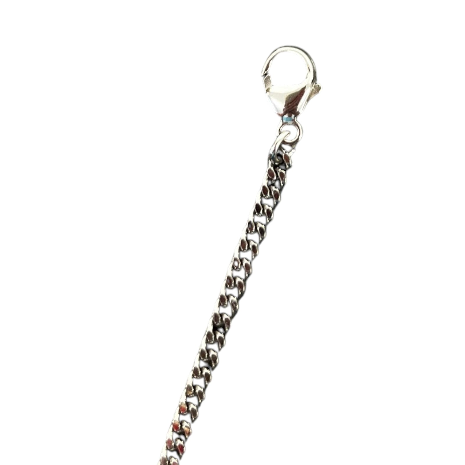 Men's Monogram Padlock Necklace Silver - Photo 5