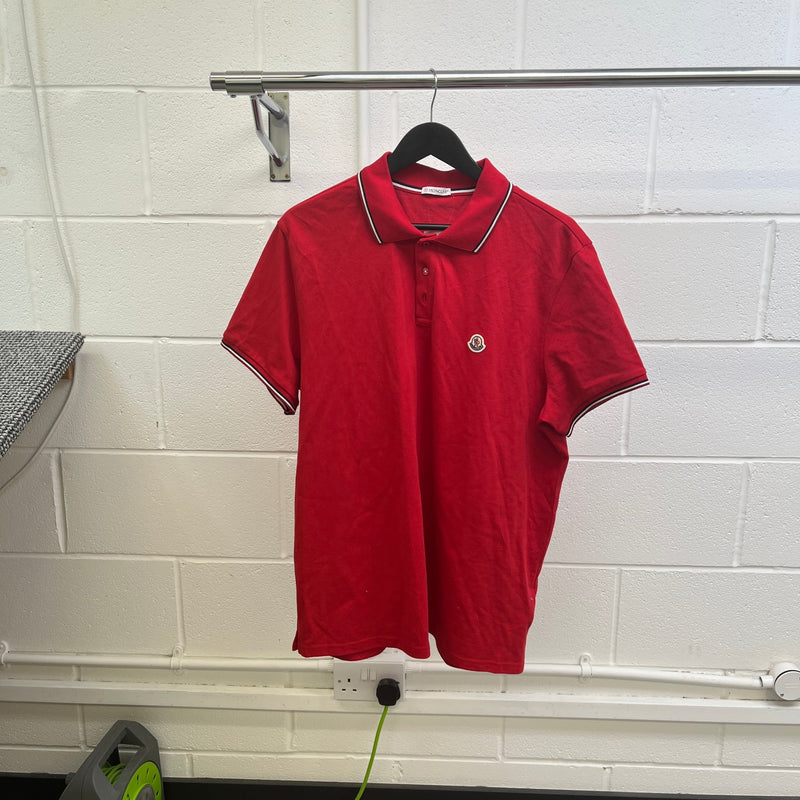 Men's Maglia Polo Shirt Red Size 3XL