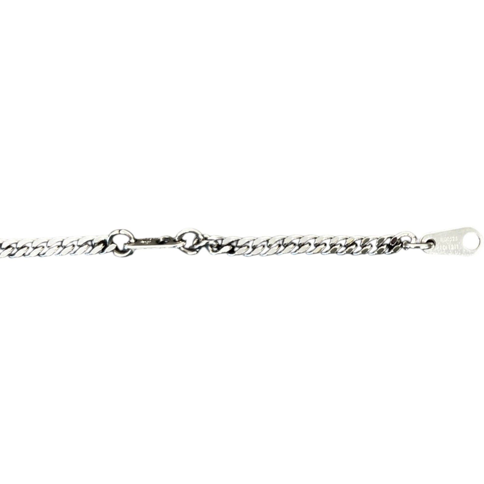 Men's Monogram Padlock Necklace Silver - Photo 6
