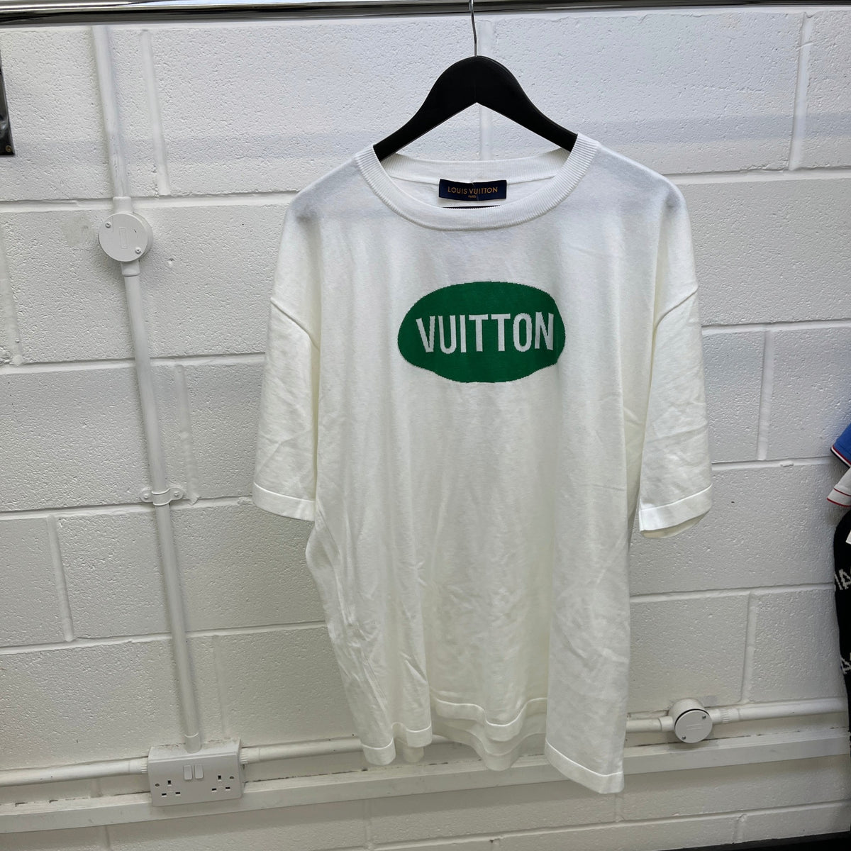 Men's Logo Print T-Shirt White Size XL - Photo 7