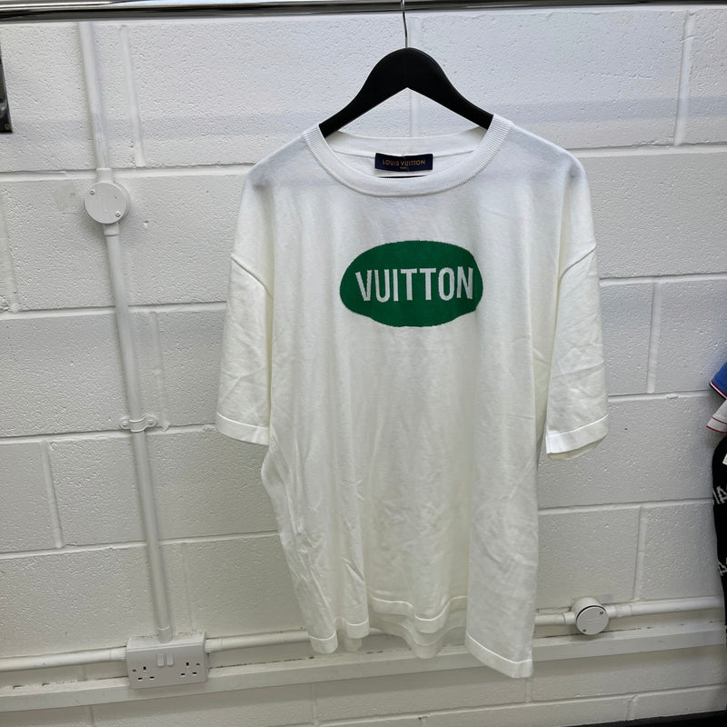 Men's Logo Print T-Shirt White Size XL