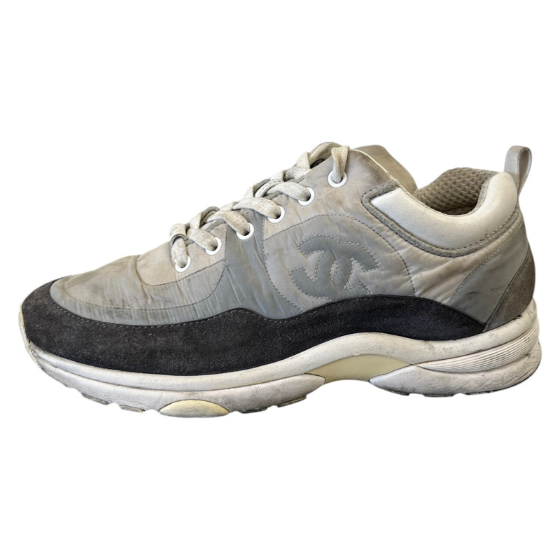 Women's CC Logo Low Trainers Grey Size UK 4 / EU 37