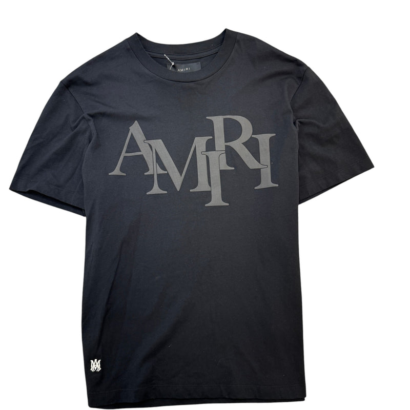 Men's Logo Print T-Shirt Black Size M
