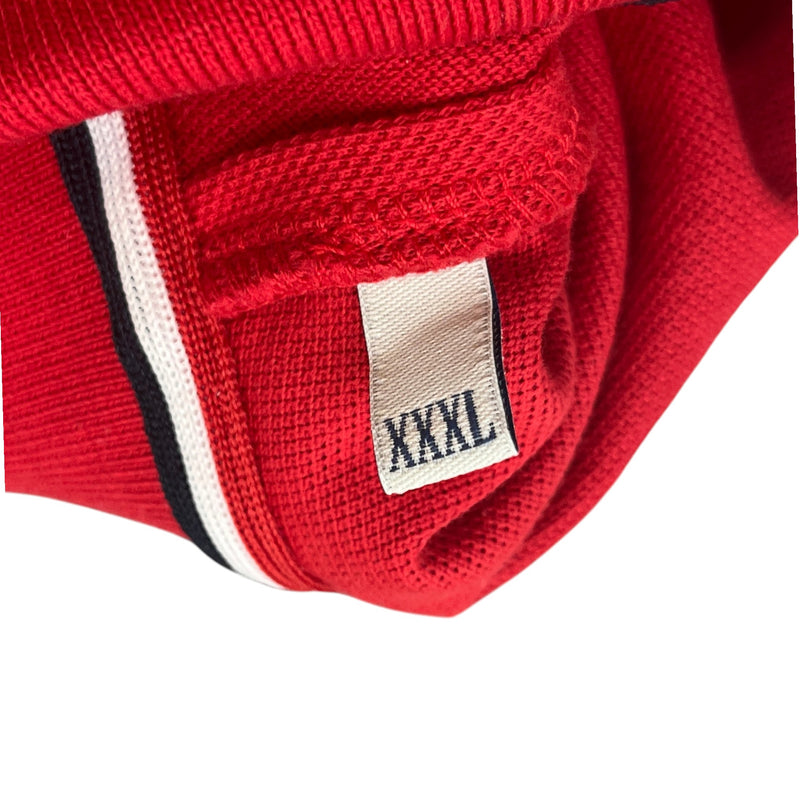 Men's Maglia Polo Shirt Red Size 3XL