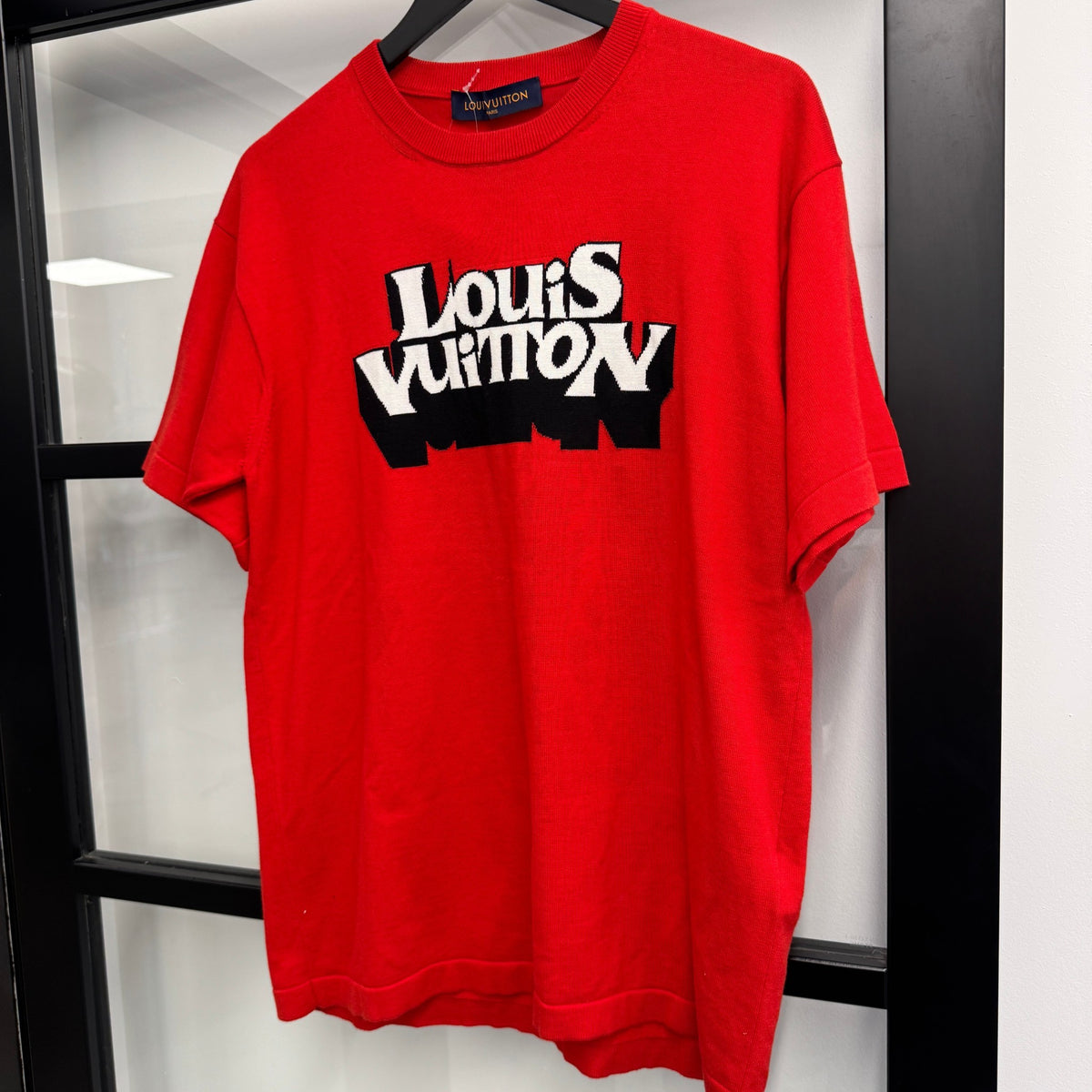 Men's Graphic Logo T-Shirt Red Size M - Photo 7