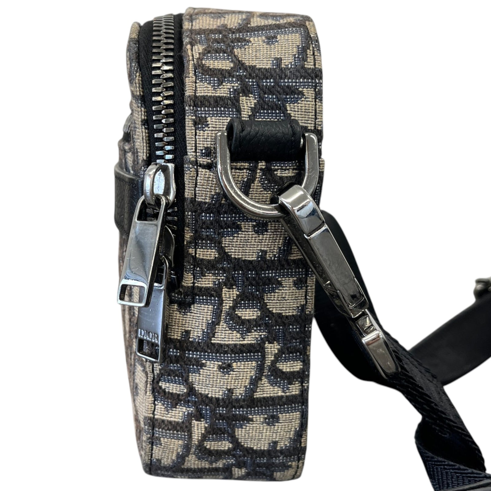Men's Safari Oblique Messenger Bag Navy - Photo 7