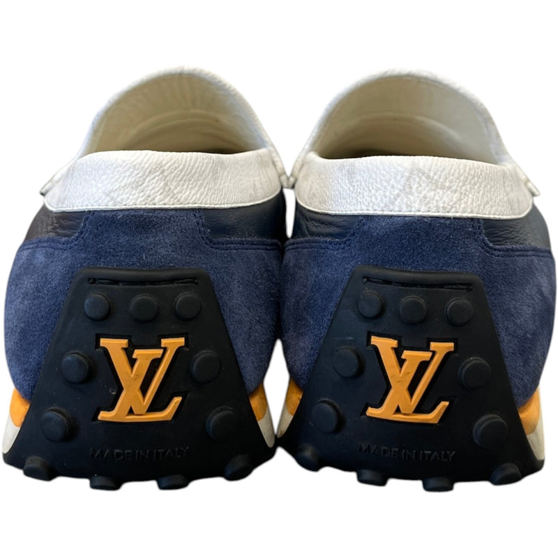 Men's Lv Racer Moccasins Loafers Navy Size EU 42 / UK 8