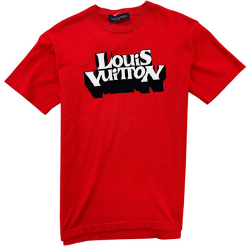 Men's Graphic Logo T-Shirt Red Size M