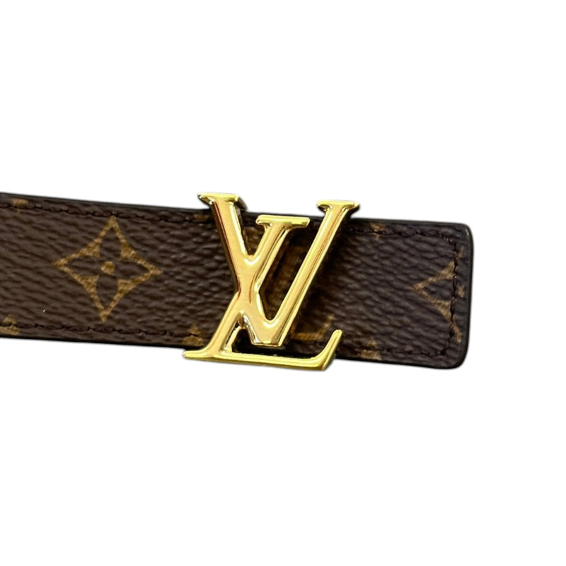Women's Reversible LV Buckle Monogram Belt Black Size W30