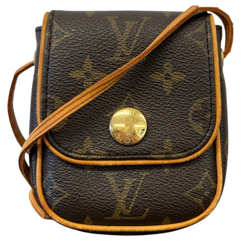 Women's Monogram Pochette Cancun Crossbody Bag Brown