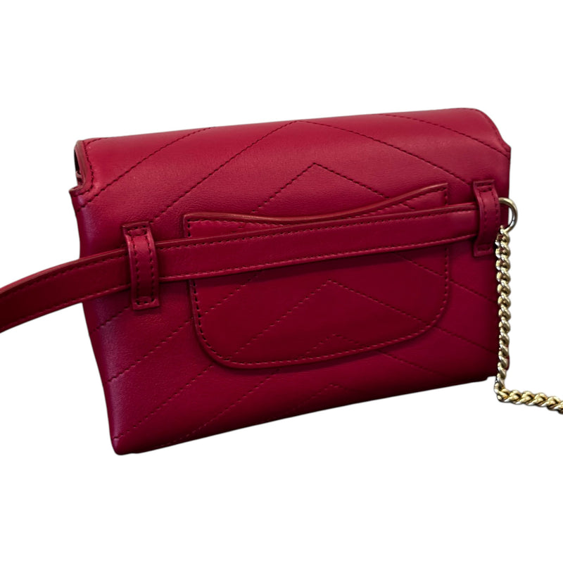 Women's Coco Chevron Flap Bag Red