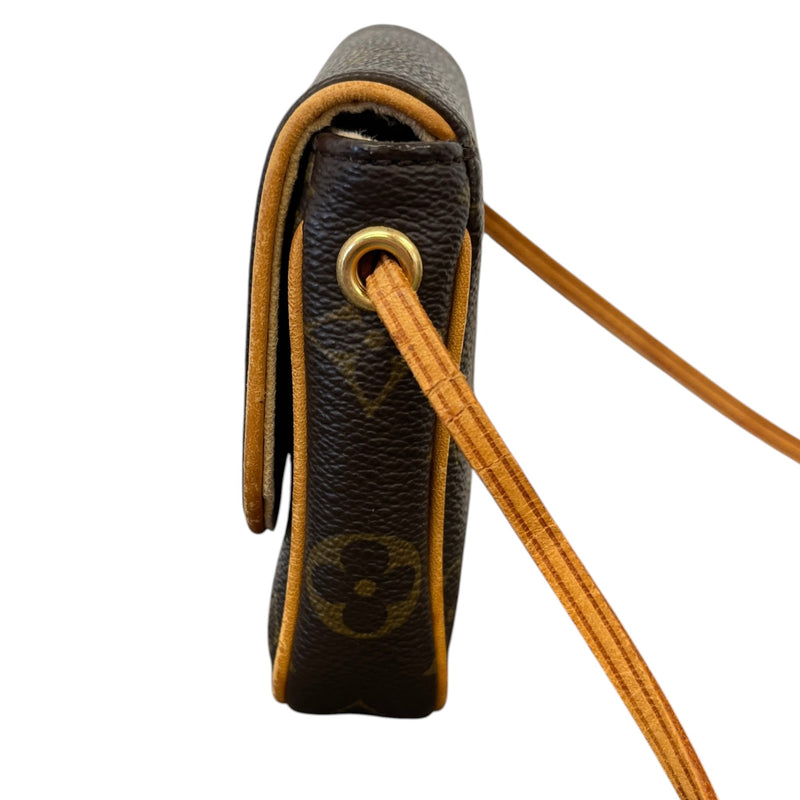 Women's Monogram Pochette Cancun Crossbody Bag Brown