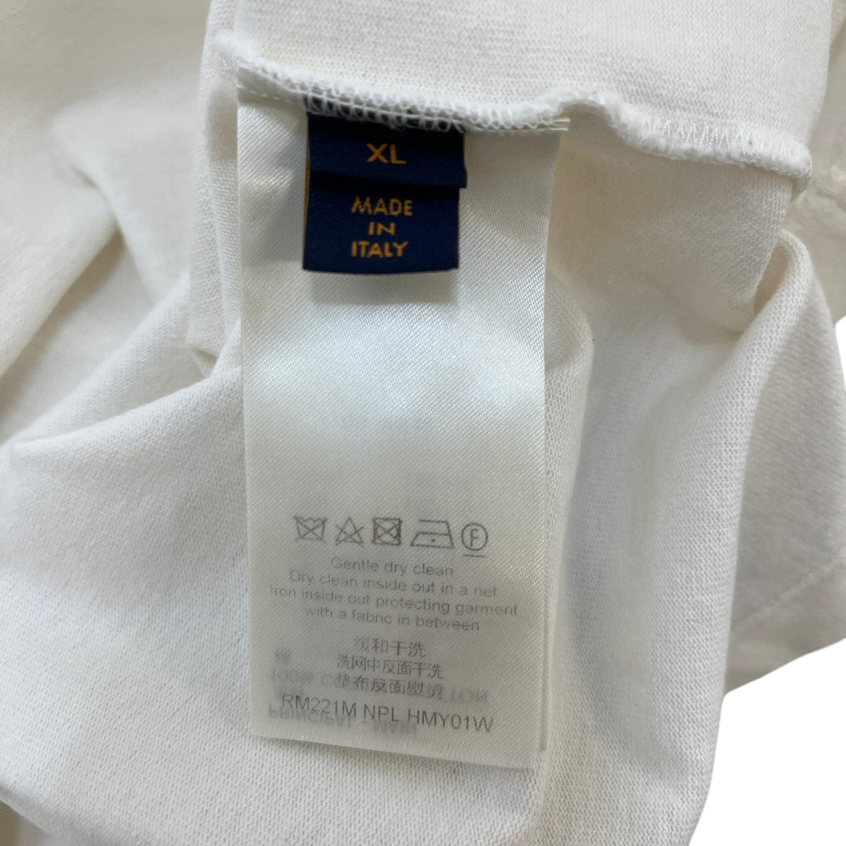 Men's Embroidered Logo T-Shirt White Size XL - Photo 7