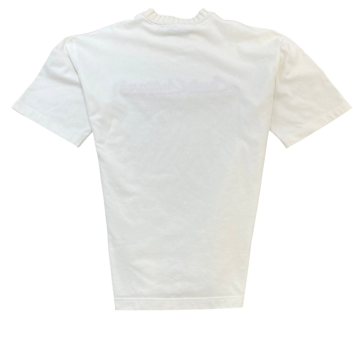 Men's Embroidered Logo T-Shirt White Size XL - Photo 2