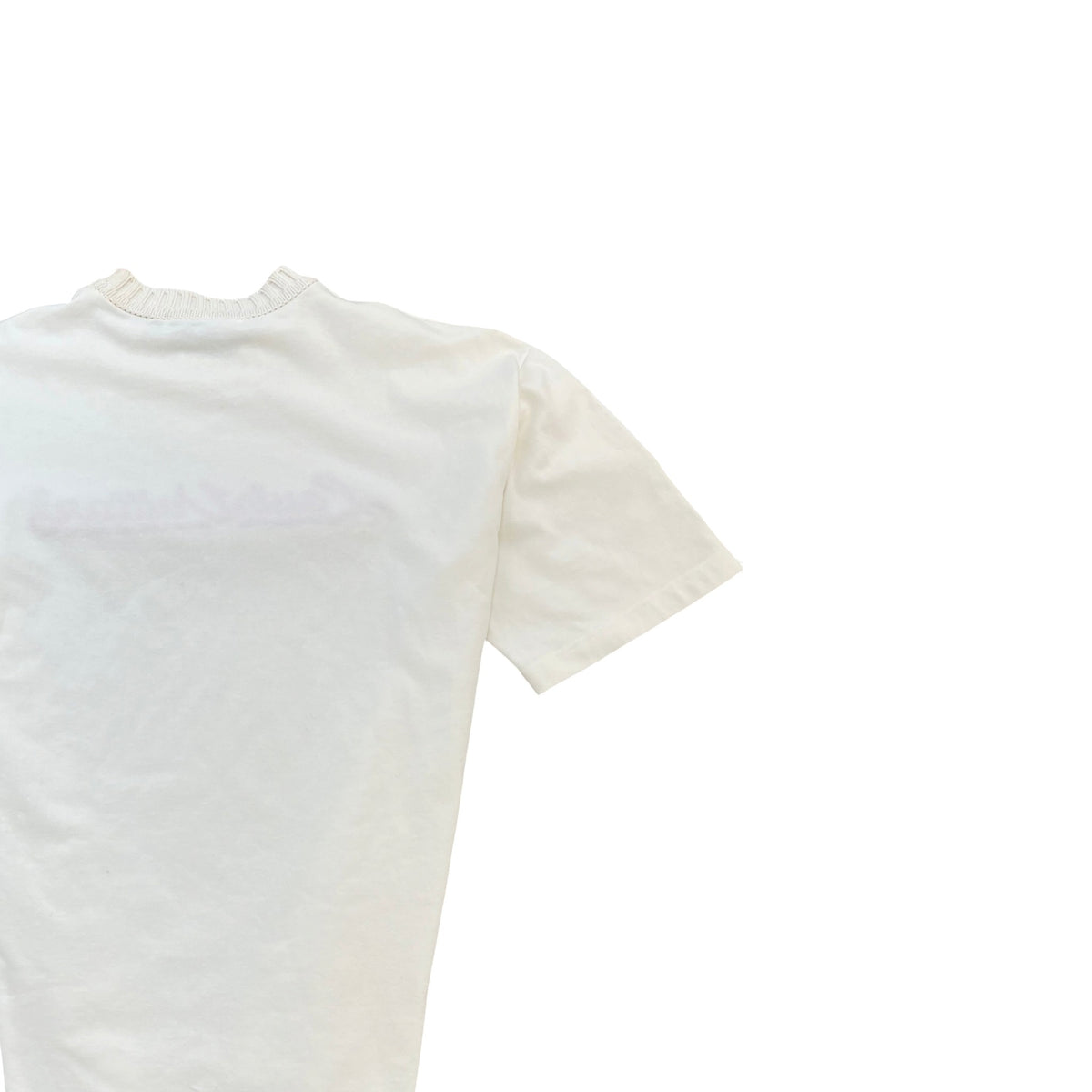 Men's Embroidered Logo T-Shirt White Size XL - Photo 4