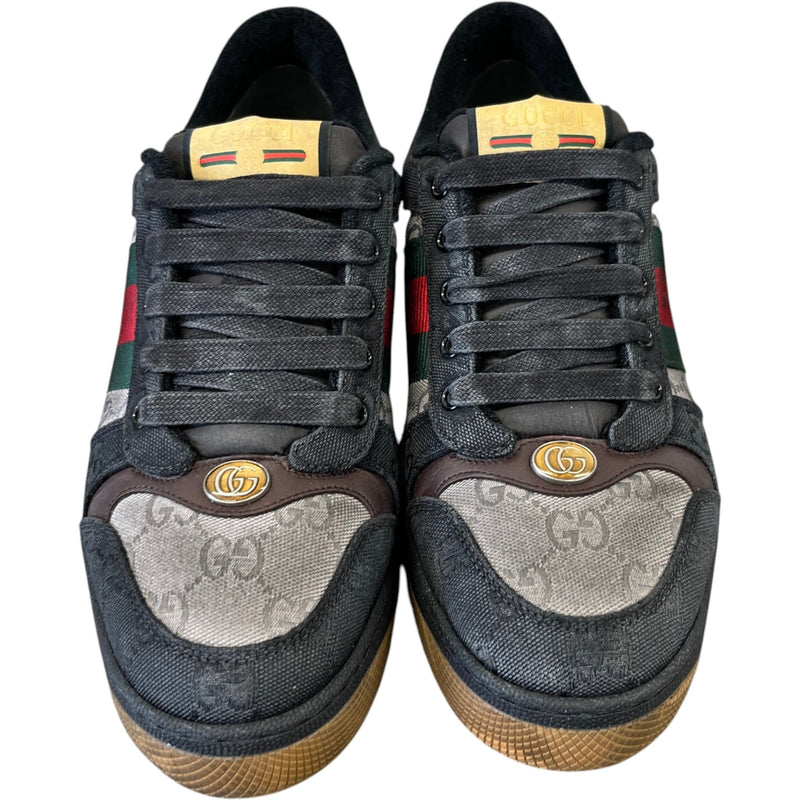 Men's Gg Supreme Screener Distressed Low Trainers Grey Size EU 41.5 / UK 7.5