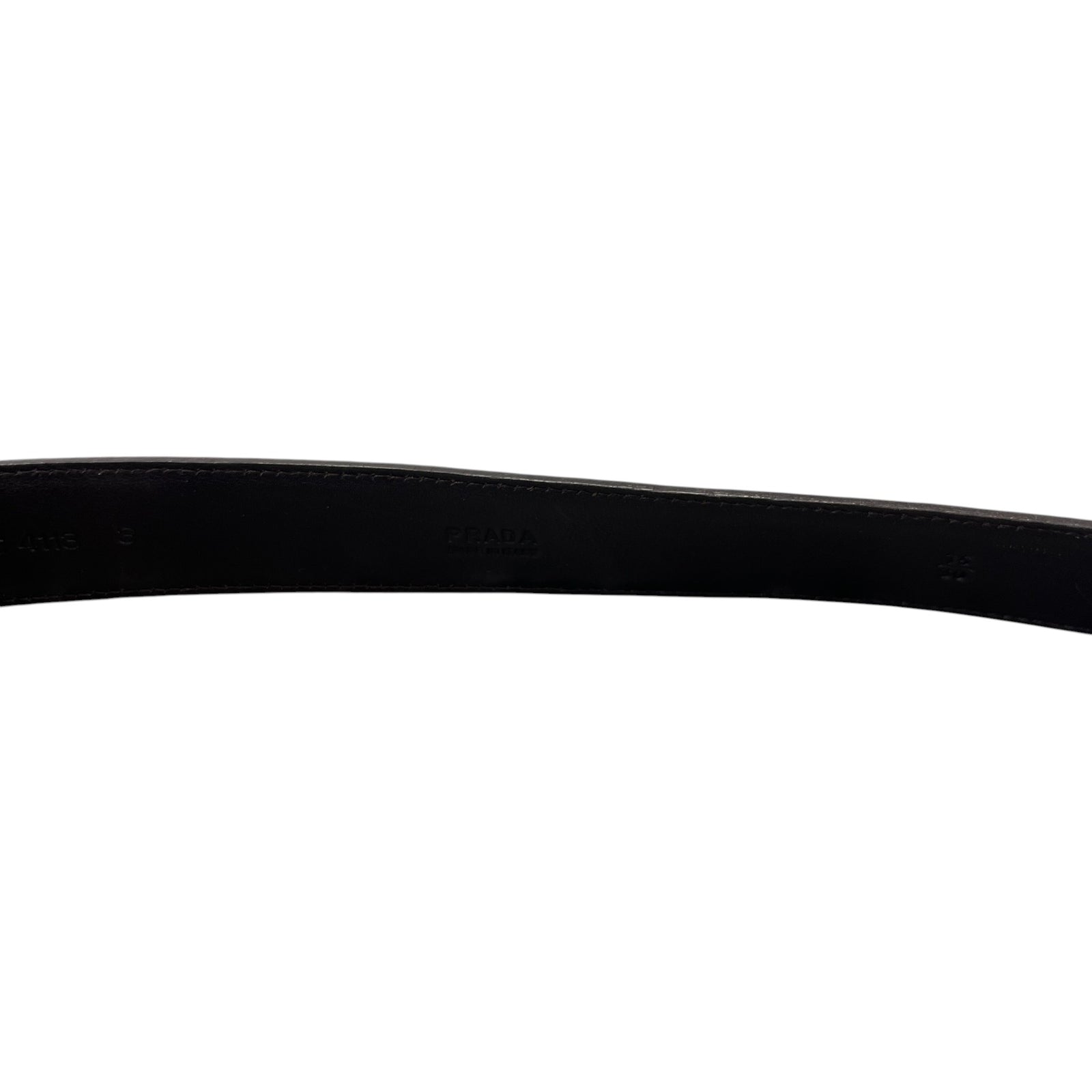 Men's Plaque Logo Belt Black Size 24" - Photo 6