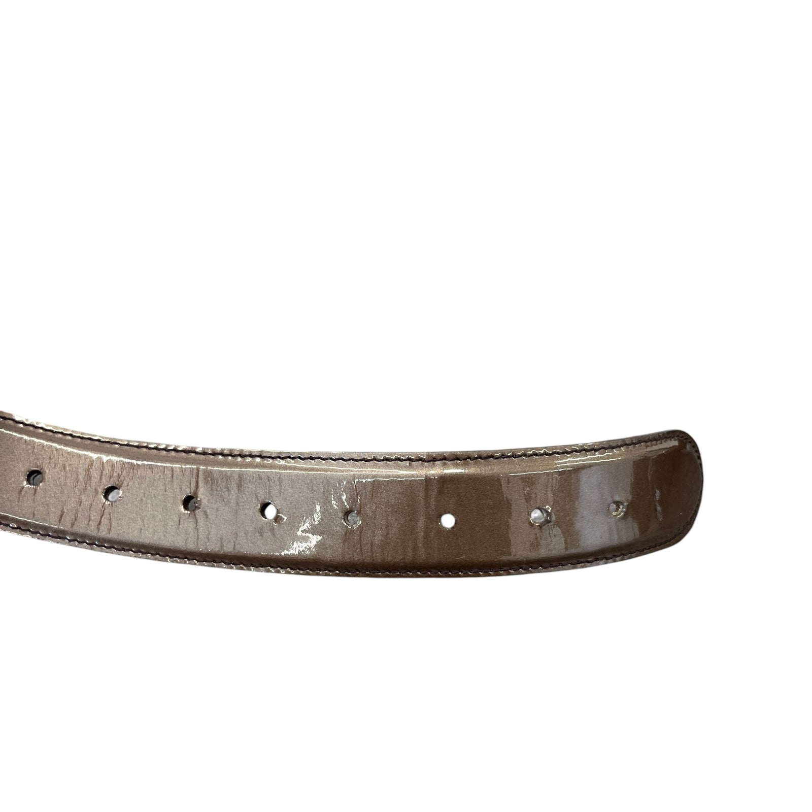 Men's Plaque Logo Belt Black Size 24" - Photo 8