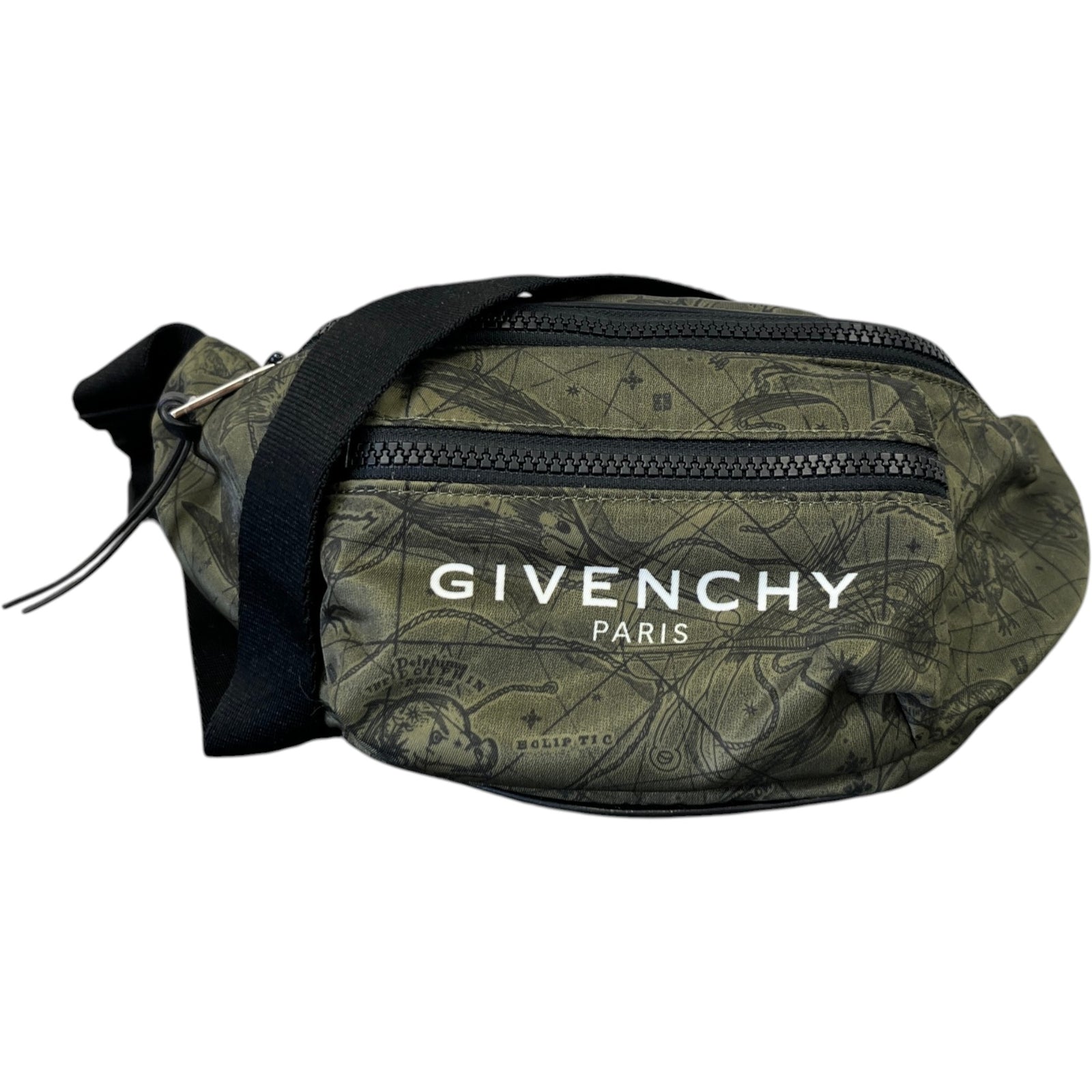 Men's Logo Print Belt Bag Green - Photo 1