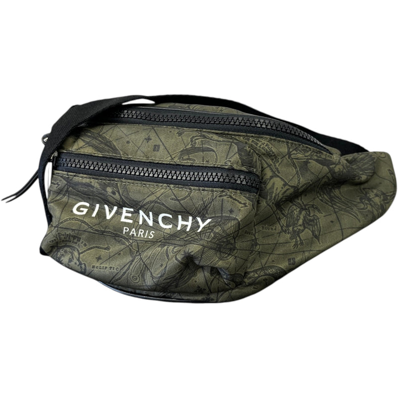 Men's Logo Print Belt Bag Green