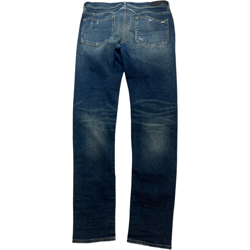 Men's MX1 Distressed Skinny Jeans Blue Size XL / W36