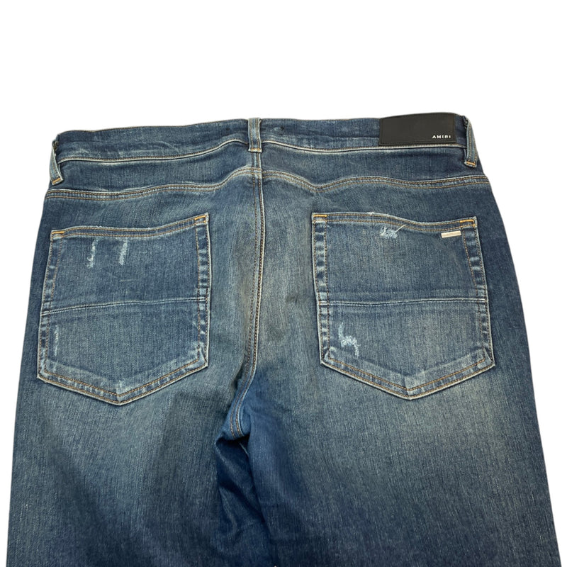 Men's MX1 Distressed Skinny Jeans Blue Size XL / W36