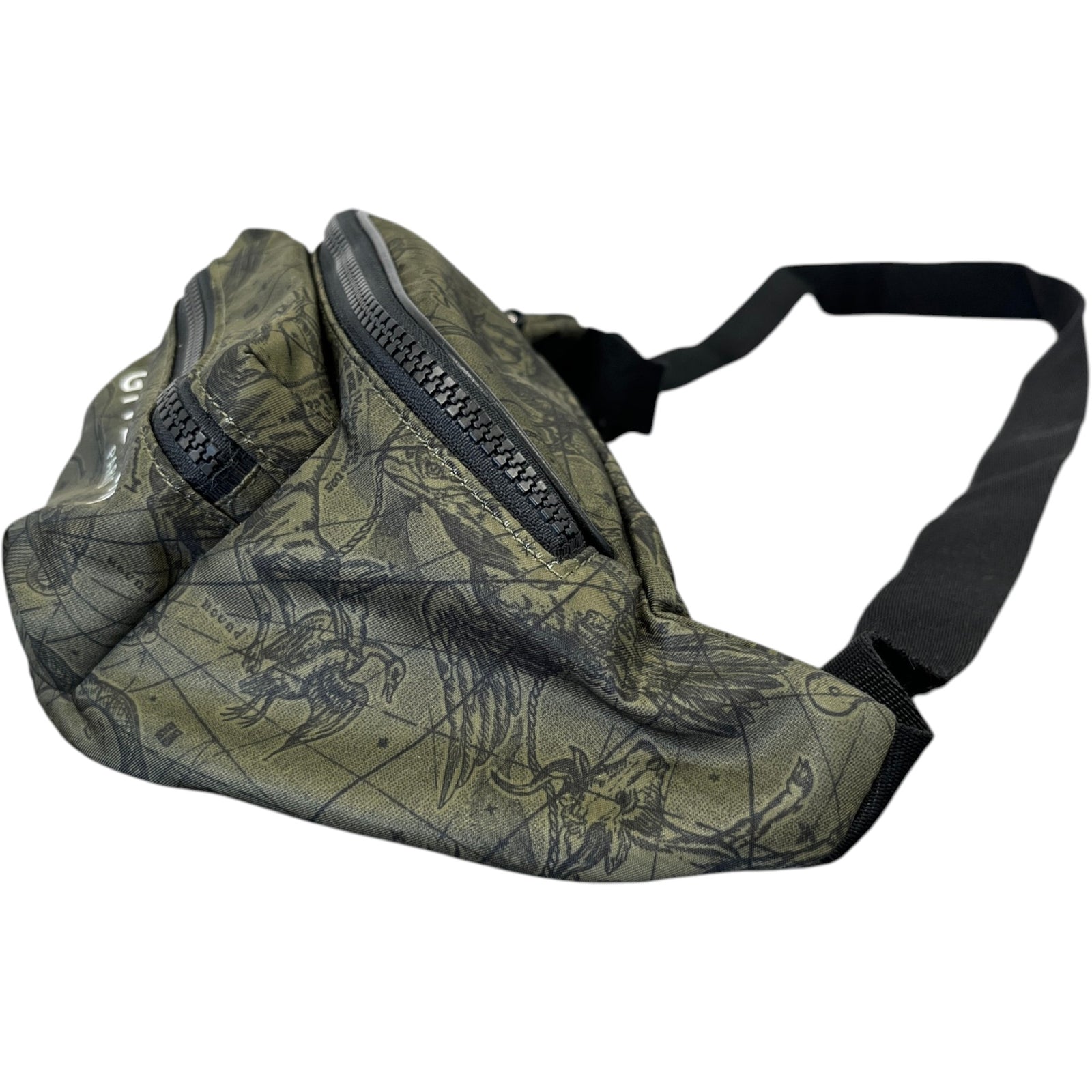 Men's Logo Print Belt Bag Green - Photo 7