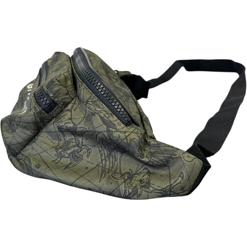 Men's Logo Print Belt Bag Green