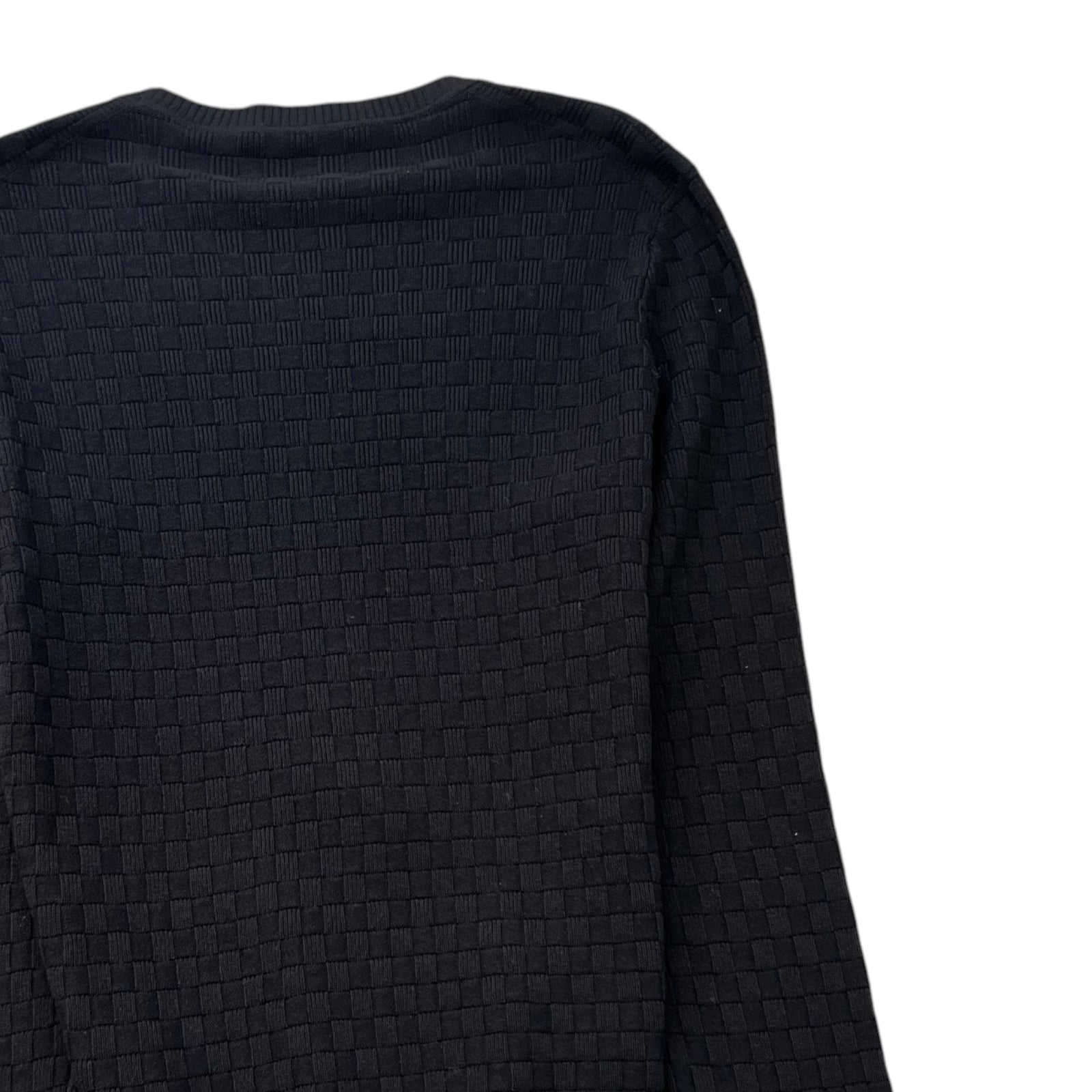 Men's Damier Signature Crewneck Jumper Black Size S - Photo 4