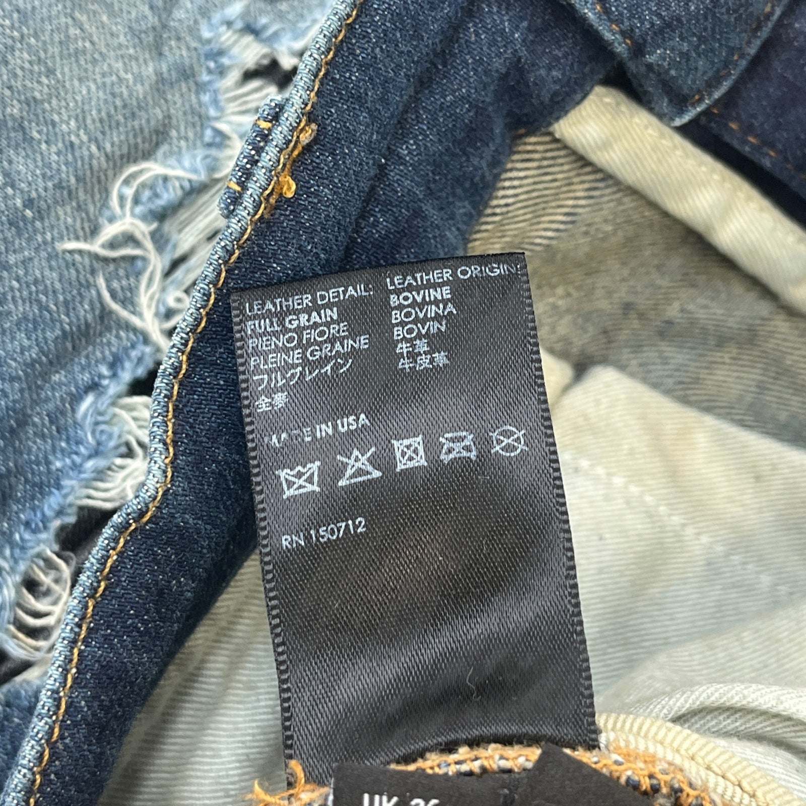 Men's MX1 Distressed Skinny Jeans Blue Size XL / W36 - Photo 8