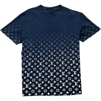 Men's Monogram Gradient T-Shirt Navy Size L