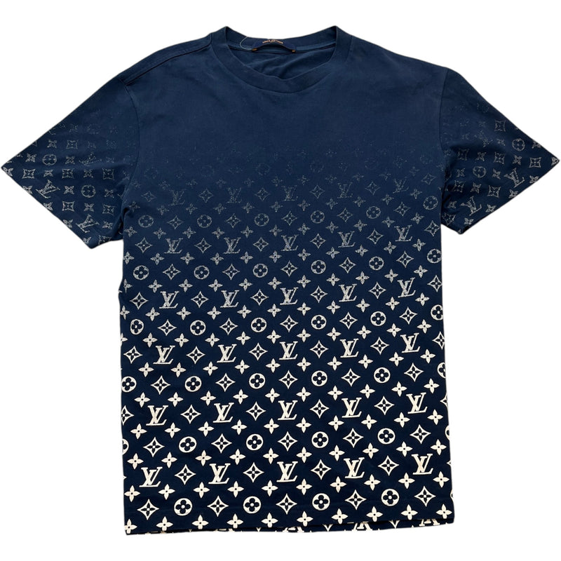 Men's Monogram Gradient T-Shirt Navy Size L