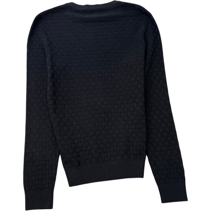 Men's Damier Signature Crewneck Jumper Black Size S