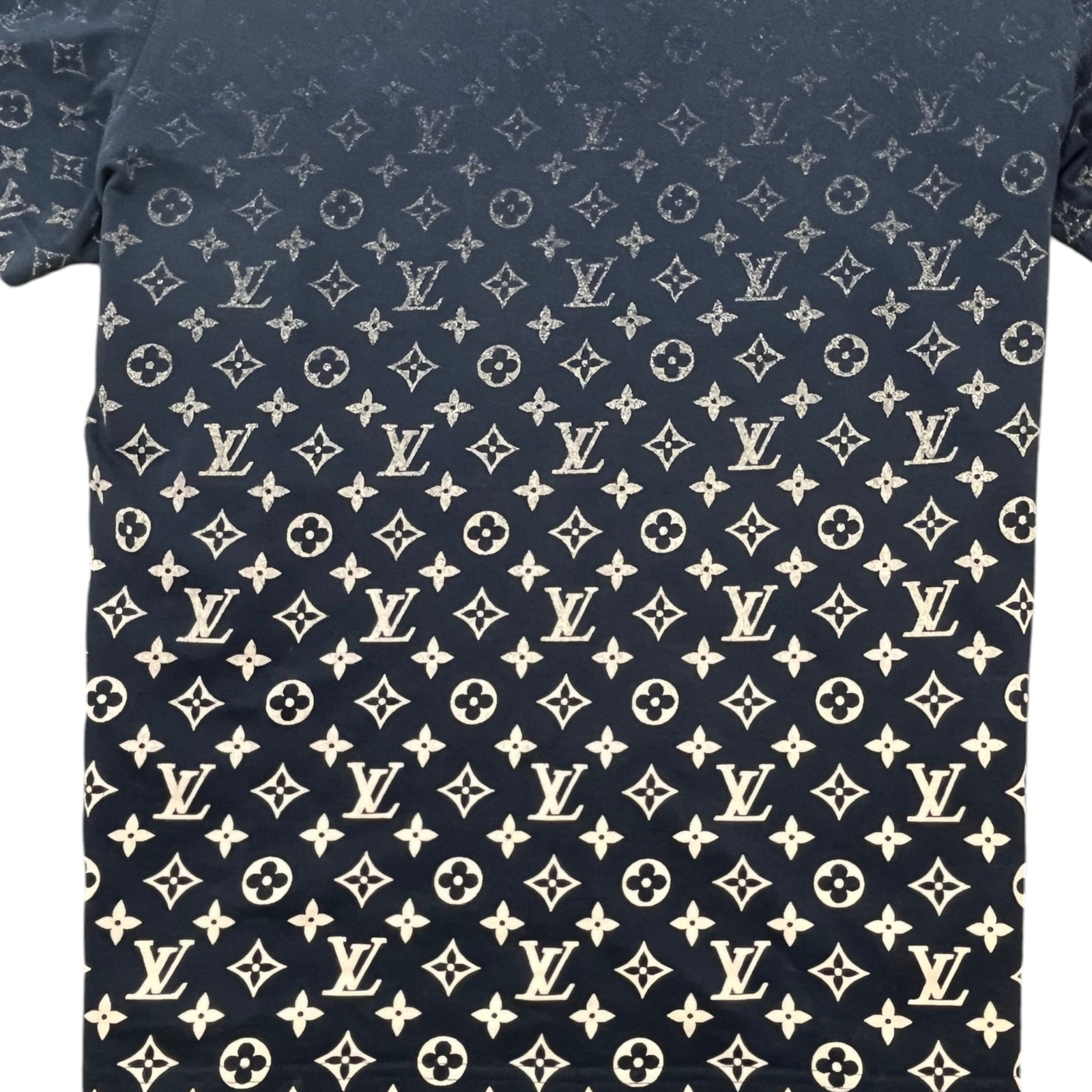 Men's Monogram Gradient T-Shirt Navy Size L - Photo 6