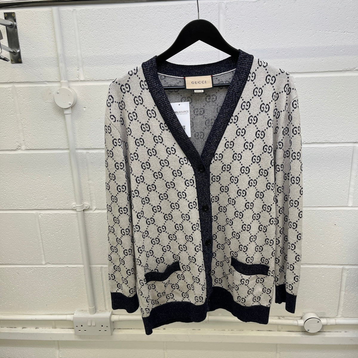 Women's GG Supreme Cardigan White Size M / UK 10 - Photo 7