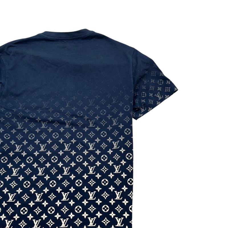 Men's Monogram Gradient T-Shirt Navy Size L