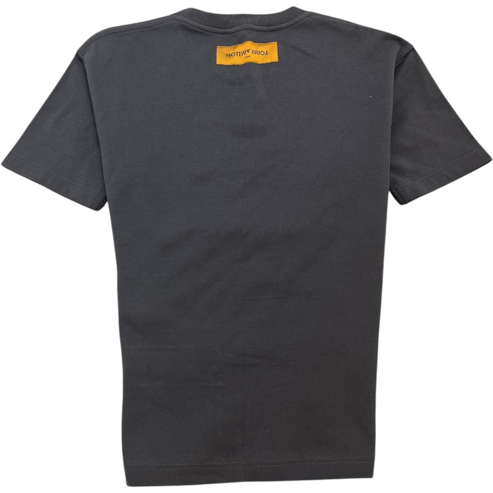 Men's Embroidered Logo T-Shirt Charcoal Size XS - Photo 2