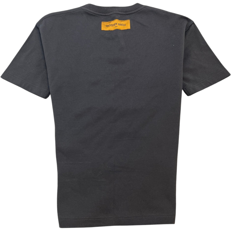 Men's Embroidered Logo T-Shirt Charcoal Size XS